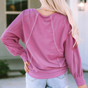  Chaya Exposed Seam Terry Pullover