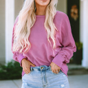  Chaya Exposed Seam Terry Pullover