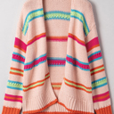 Multicolour XL Chiola Pattern Knit Oversize Cardigan