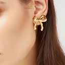  Chloe Design Plated Studded Earrings