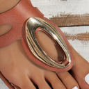  Chloe Retro Hollow Out Open Toe Sandals