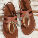  Chloe Retro Hollow Out Open Toe Sandals