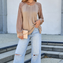  Christina Raglan Sleeve Pleated Top
