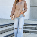  Christina Raglan Sleeve Pleated Top