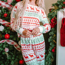  Christmas Pullover and Pants Lounge Set