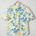  Claira Floral Puff Short Sleeve Blouse