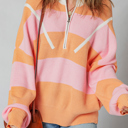  Claire Half Zip Oversize Sweater