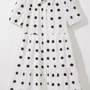  Claire Short Sleeve Buttoned Tiered Babydoll Dress