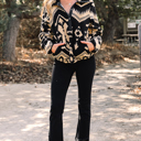  Clara Half Placket Plush Sweatshirt