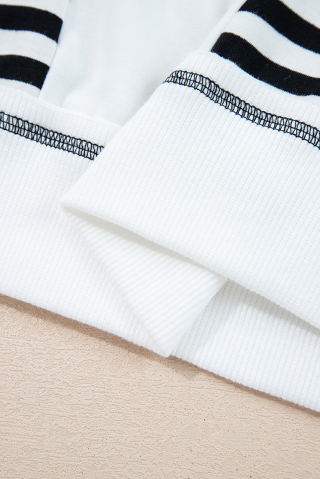 Clare Contrast Stitching Oversize Sweatshirt