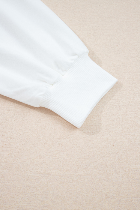 Clare Contrast Stitching Oversize Sweatshirt