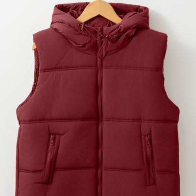 Clare Side Hooded Puffer Vest