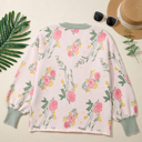  Clarimina Pattern Striped Loose Sweater