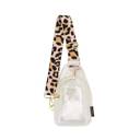 White Blush Leopard Clear Riley Sling | Choose Your Strap