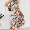  Clementine Floral Print Ruffled Maxi Dress