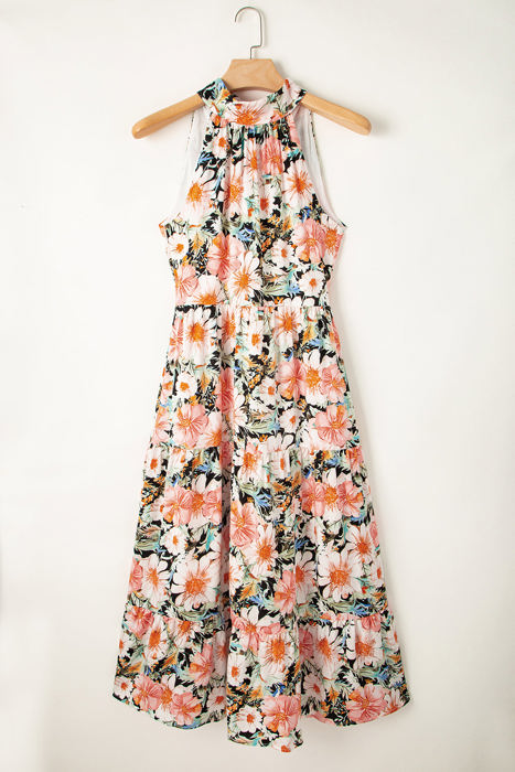 Clementine Floral Print Ruffled Maxi Dress