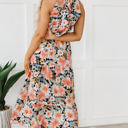 Black Medium Clementine Floral Print Ruffled Maxi Dress