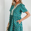  Clover Short Sleeve Floral Dress