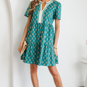  Clover Short Sleeve Floral Dress