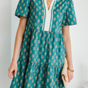  Clover Short Sleeve Floral Dress