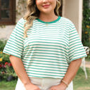  Collins Plus Size Stripe Top