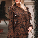  Collins Ruffled Puff Sleeve Blouse