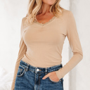 Smoke Gray XL Collins Sleeve T Shirt Long Sleeve Top