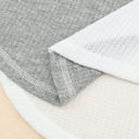  Coraline Waffle Colorblock Wide Sleeve Oversized Top