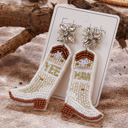  Cowboy Boots Bead Dangle Earrings