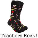 Teachers Rock cRAZY sockS for MeN