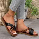  Criss Cross Flat Slippers