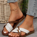  Criss Cross Flat Slippers