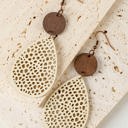  Cut-Out Water Drop Hook Earrings