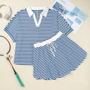  Dahlia Plus Size Stripe Set