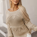  Dakota Boho Tasseled Knitted Sweater