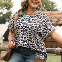  Dakota Plus Size Leopard Loose Top