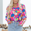 Rose XL Dalia Flower Bomb Blouse