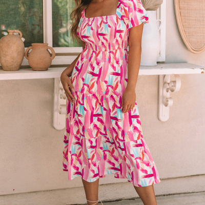 Dalia Smocked Ruffle Tiered Dress