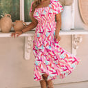  Dalia Smocked Ruffle Tiered Dress