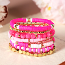  Dallas Beaded Elastic Bracelet Set