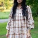  Dana Plaid Babydoll Dress