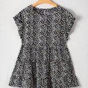  Danielle Back Tiered Flowy PLUS Blouse