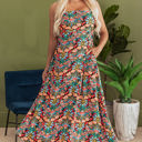  Danielle Boho Floral High Waist Maxi Dress