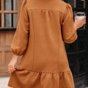 Danielle Zip Collar Textured Mini Dress
