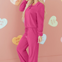  Danna Half Pullover Drawstring Pants Set