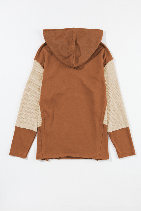 Daphne Sleeves Patchwork Colorblock Hoodie