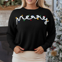 Black XL Darcy Christmas Drop Shoulder Sweater