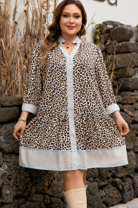 Davina Long Sleeve Mini PLUS Dress