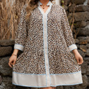  Davina Long Sleeve Mini PLUS Dress