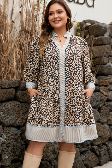 Davina Long Sleeve Mini PLUS Dress